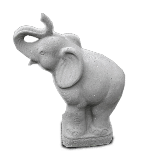 OS Old Stone Wild Elephant Garden Statue