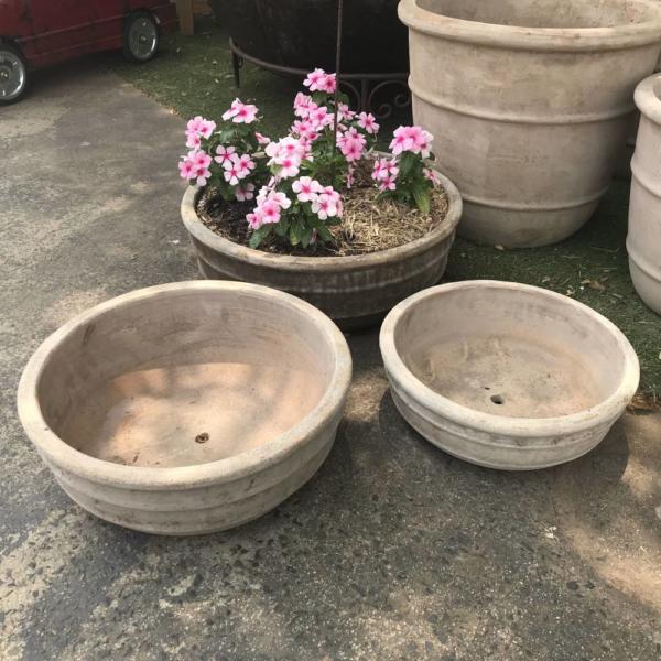 LT Antique Terracotta Low Bowl Garden Pot