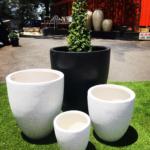 Tall egg planter pots