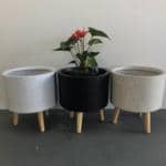 Cylinder Tripod Pot Planter